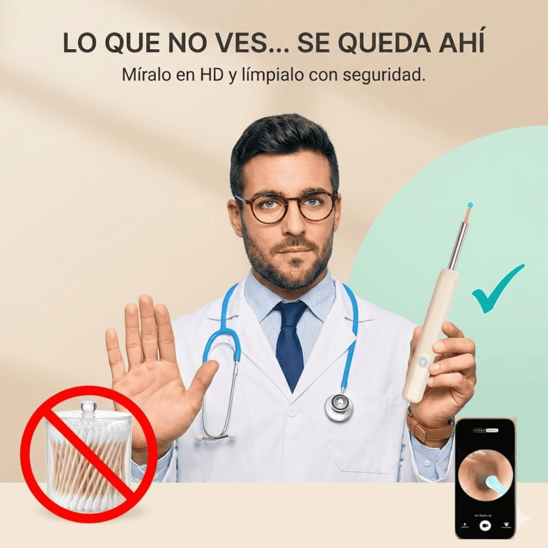 Limpieza de Oídos con Cámara HD